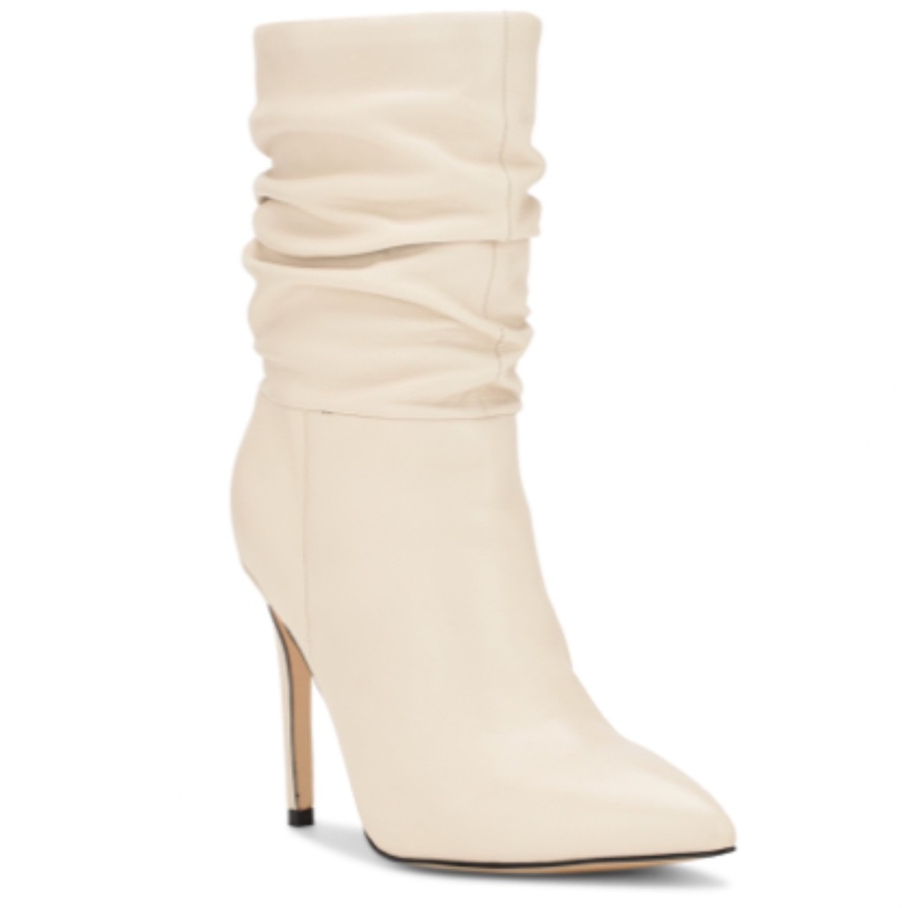 Nine West Jenn Bootie - Cream Leather 8M